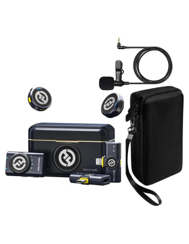 Sistema de micrófono inalámbrico Hollyland Lark M2 Duo para 2 personas