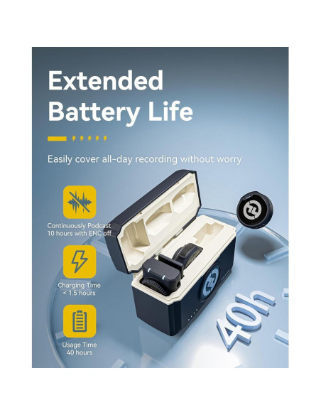 Sistema de micrófono inalámbrico Hollyland Lark M2 Duo para 2 personas