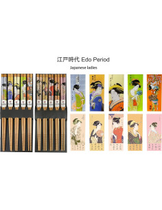 10 Pares de Palillos de Bambú Reutilizables LANHUTHS 22.5 cm 2