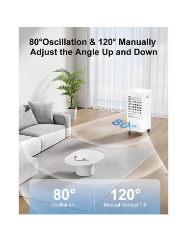 Acondicionador de aire portátil AIRTHRYL 205, 4 modos, 3 velocidades
