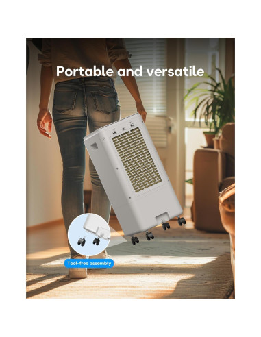 Acondicionador de aire portátil AIRTHRYL 205, 4 modos, 3 velocidades