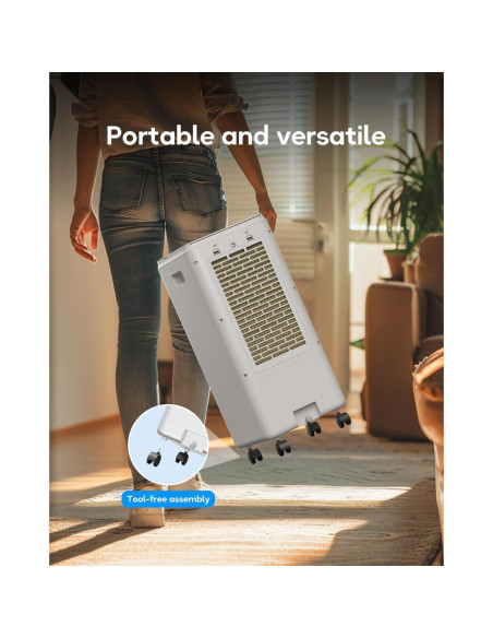 Acondicionador de aire portátil AIRTHRYL 205, 4 modos, 3 velocidades