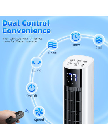 Acondicionador de Aire Portátil FANCOLE TS05 44" 4L 120