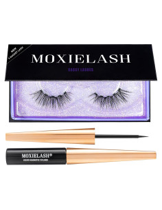 Kit de Pestañas Magnéticas Sassy MoxieLash - Delineador Líquido Mini