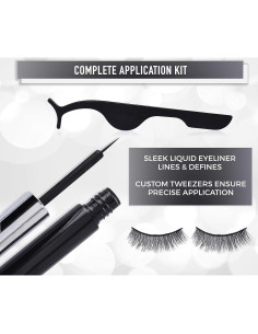 Pestañas Magnéticas Lexi McQueen con Delineador - 5 Pares 2