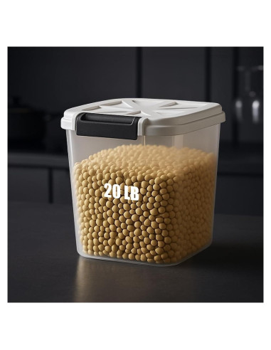 Contenedor de Alimentos LivLab 10KG - Dispensador de Arroz 20LBS