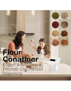 Contenedor de Alimentos LivLab 10KG - Dispensador de Arroz 20LBS 2