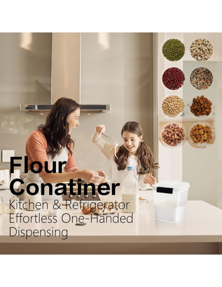 Contenedor de Alimentos LivLab 10KG - Dispensador de Arroz 20LBS