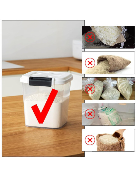 Contenedor de Alimentos LivLab 10KG - Dispensador de Arroz 20LBS