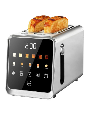 Tostadora Digital Foyoconven 2 Rebanadas Acero Inoxidable 900W