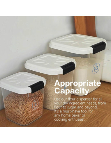 Contenedor de Alimentos LivLab 10KG - Dispensador de Arroz 20LBS