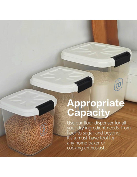 Contenedor de Alimentos LivLab 10KG - Dispensador de Arroz 20LBS