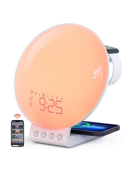 Reloj Despertador Inteligente Dekala con Carga Inalámbrica