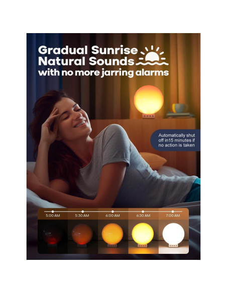 Reloj Despertador Inteligente Dekala con Carga Inalámbrica