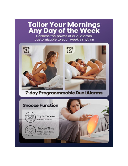 Reloj Despertador Inteligente Dekala con Carga Inalámbrica