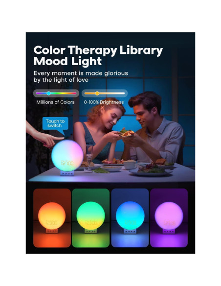 Reloj Despertador Inteligente Dekala con Carga Inalámbrica