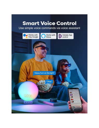 Reloj Despertador Inteligente Dekala con Carga Inalámbrica