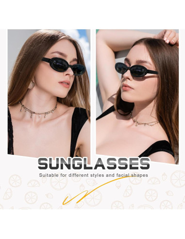 Gafas de sol retro ovaladas DANAMY con protección UV400