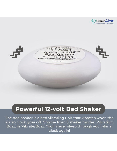 Reloj Despertador Sonic Alert Sonic Bomb 113dB con Vibrador