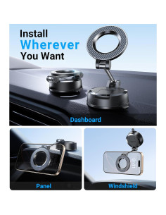 Soporte de Coche Magnético Coolpow MagSafe para iPhone 16-13 2