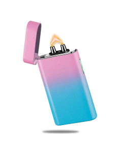 Encendedor Eléctrico Plasma RSBYE USB C a Prueba de Viento Rosa/Azul