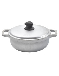 Caldero IMUSA 2QT de Aluminio Fundido con Tapa - Plateado