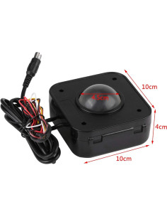 Rueda LED Trackball Eujgoov 4.5cm Ratón Con Cable PS/2 2