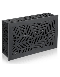 Caja de Cubierta de Timbre Saillong de Madera Negra 24.4x15.2cm