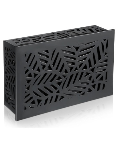 Caja de Cubierta de Timbre Saillong de Madera Negra 24.4x15.2cm