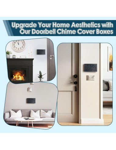 Caja de Cubierta de Timbre Saillong de Madera Negra 24.4x15.2cm