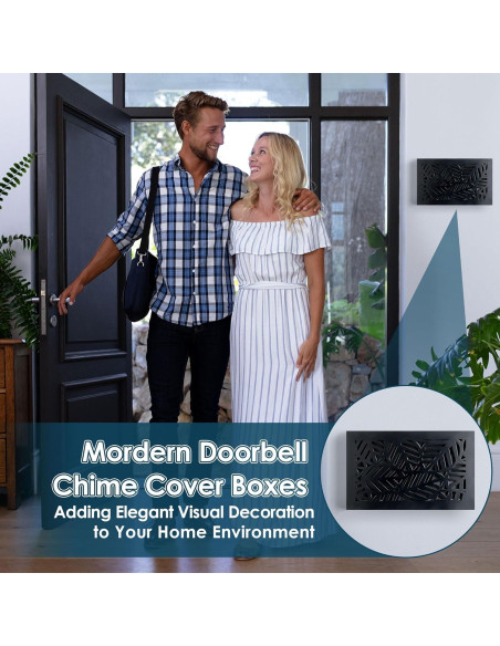 Caja de Cubierta de Timbre Saillong de Madera Negra 24.4x15.2cm