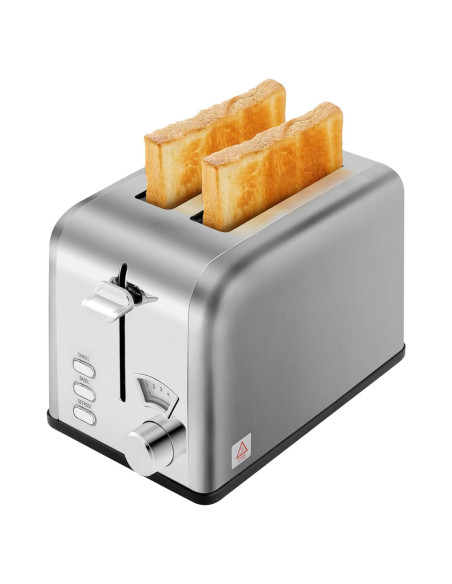 Tostadora HealSmart Acero Inoxidable 2 Rebanadas Plata