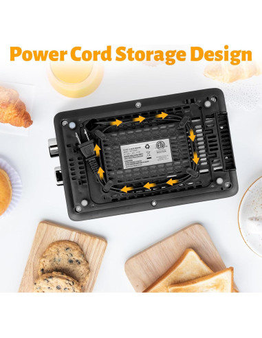 Tostadora HealSmart Acero Inoxidable 2 Rebanadas Plata