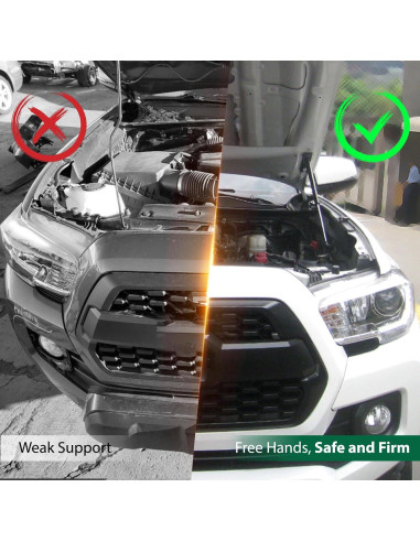 Amortiguadores de Capó Delantero HUOPO para Toyota Tacoma 2016-2023