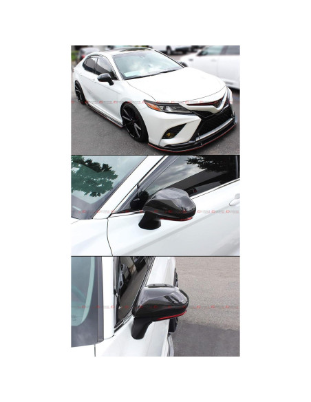 Cubiertas de Espejo Lateral de Fibra de Carbono Cuztom Tuning Toyota Camry 2018-2021
