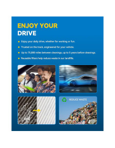 Filtro de Aire PHILTOP CA9683 Lavable para Hilux, Tacoma, Prado 2