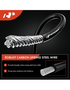 Cable de Freno de Estacionamiento A-Premium para Toyota Corolla 2004-2007 2