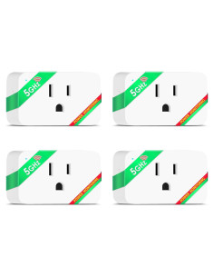 Enchufe Inteligente Wi-Fi NOUS A9 Doble Banda 15A Paquete de 4