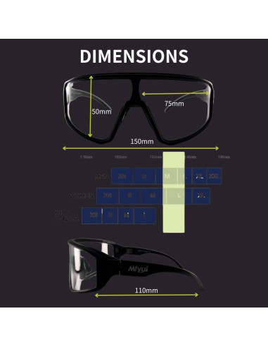 Gafas de Tiro Antivaho MIYUI JAPAN Balísticas Seguridad