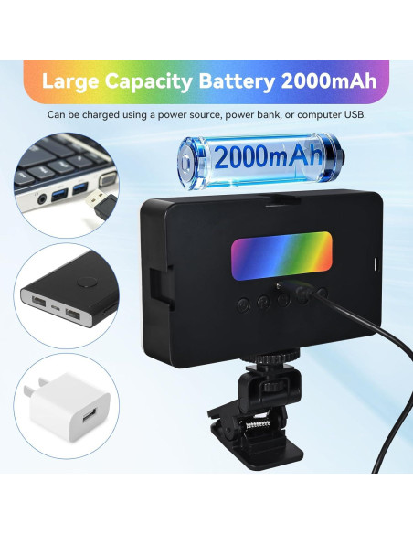 Luz de Conferencia LED Recargable LDGHO KDD001 para Video