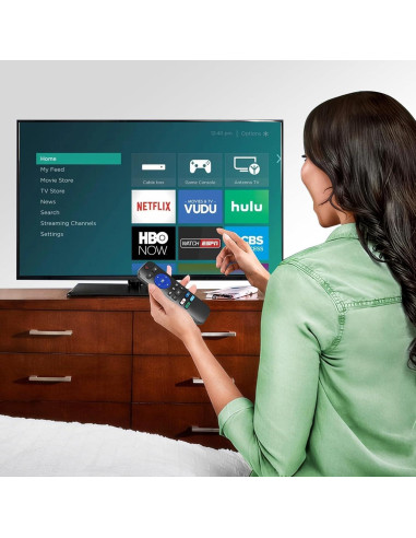 Control Remoto de Voz Chobokiang para Roku - Acceso Directo 4 Apps