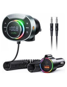 Transmisor FM Bluetooth SOOMFON XF-BT027 con Cargador 48W