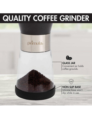 Molino de Café Manual Primula - Acero Inoxidable y Cerámica