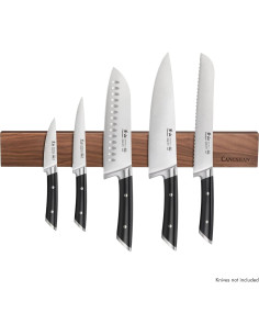 Barra Magnética para Cuchillos Cangshan 49cm Nogal Americano 2