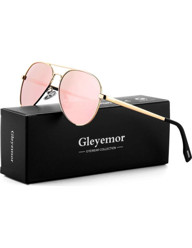 Gafas de Sol Aviador Gleyemor 52mm Polarizadas Unisex