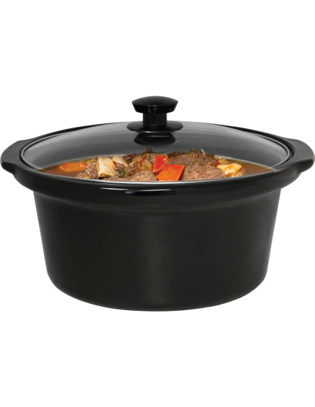 Cocina Lenta West Bend 4QT Cerámica Ovalada 210W Negro