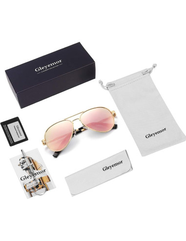 Gafas de Sol Aviador Gleyemor 52mm Polarizadas Unisex