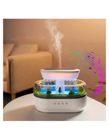 Difusor de Aceite Esencial hwnguJ 250ml con Ruido Blanco y LED