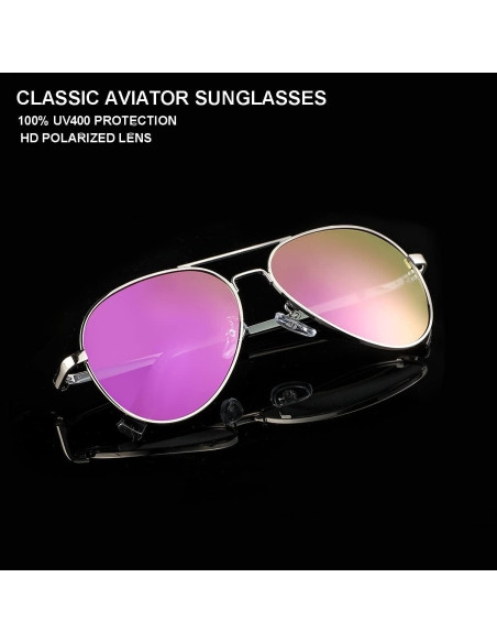 Gafas de Sol Aviador Gleyemor 52mm Polarizadas Unisex