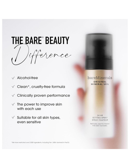 bareMinerals Fijador Mineral Veil Spray 159g - Acabado Mate